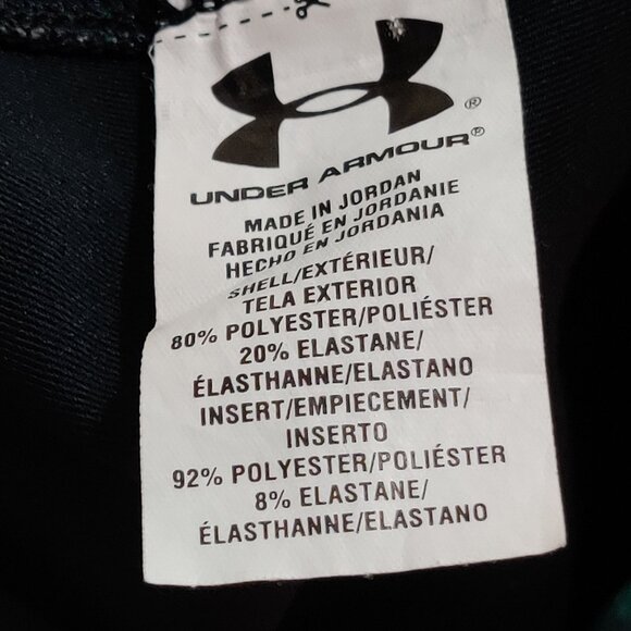 Under Armour M Compression Capri Leggings Black Aqua Snake Print HeatGear Yoga - Picture 5 of 5